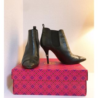 トリーバーチ(Tory Burch)のトリーバーチ　ショートブーツ　ブーティ　サイズ8 BLACK(ブーツ)