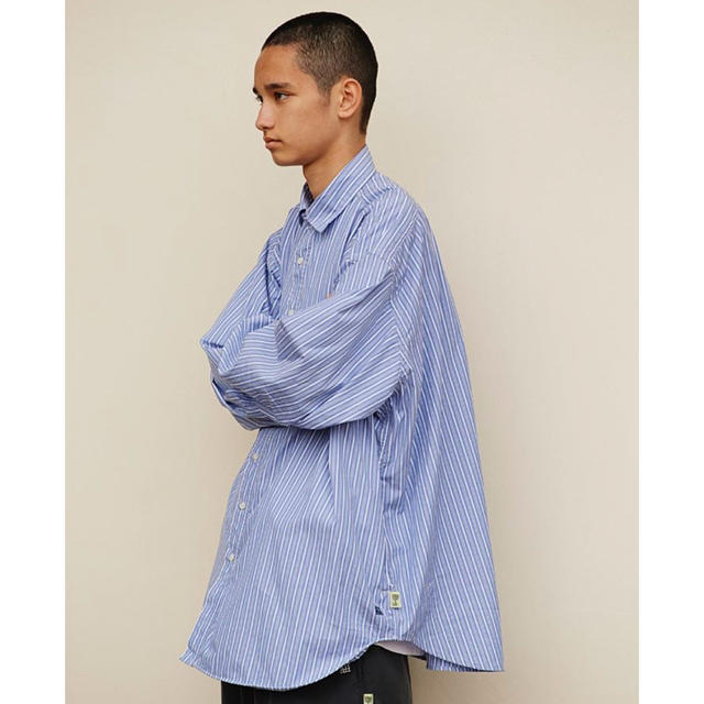 SSZ × A.H コラボ Big Shirt LT.BLUE ST beams おしゃれ商品 メンズ ...