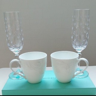 ティファニー(Tiffany & Co.)のTIFFANY ティファニー ペアマグカップ とシャンパングラスセット(食器)