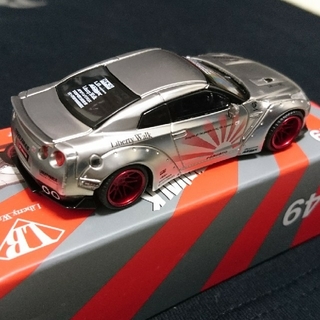 ニッサン(日産)の【期間限定値下げ】MINI GT LB☆WORKS GT-R サテンシルバー(ミニカー)