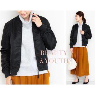 ビューティアンドユースユナイテッドアローズ(BEAUTY&YOUTH UNITED ARROWS)のBEAUTY&YOUTH ナイロンツイルMA-1ブルゾン(ブルゾン)