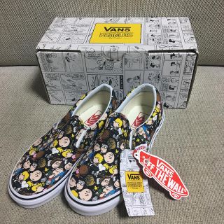 ヴァンズ(VANS)のキッズスニーカー  スリッポン vans スヌーピーコラボ  18cm(スニーカー)