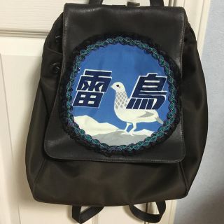 ケイスケカンダ(keisuke kanda)の高円寺未完成 黒いカガヤキ 雷鳥リュック(リュック/バックパック)