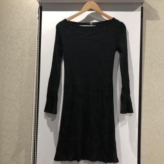 ユニクロ(UNIQLO)のユニクロ Aラインニットワンピース(ひざ丈ワンピース)