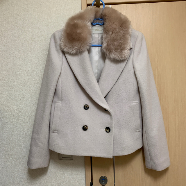 19 AW CanCam 11月号掲載エコファー 襟付き Pコート