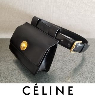 セリーヌ(celine)のCELINE レザー ミニバッグ ベルトバッグ(ボディバッグ/ウエストポーチ)