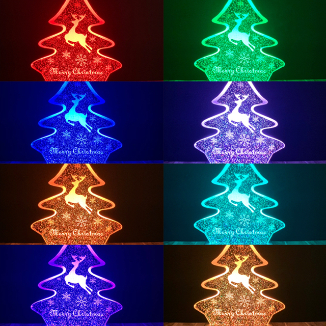 【送料無料】クリスマスツリー LEDランプ (全16色) トナカイVer. インテリア/住まい/日用品のインテリア小物(置物)の商品写真