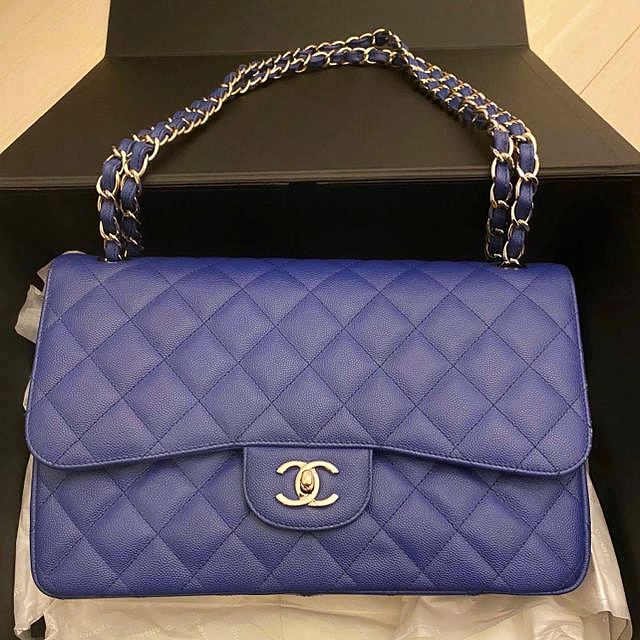 CHANEL✨銀座店のみ入荷！ジャンボマトラッセ 美品 希少カラー✨