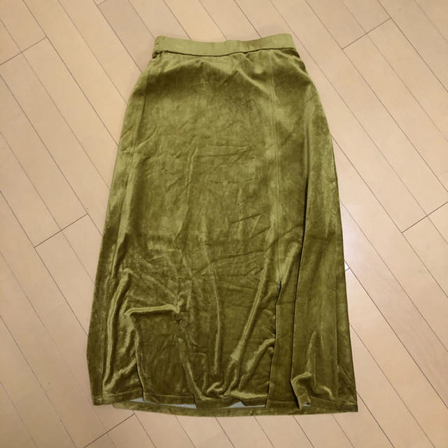 Ray BEAMS(レイビームス)のベロアスカート レディースのスカート(ロングスカート)の商品写真