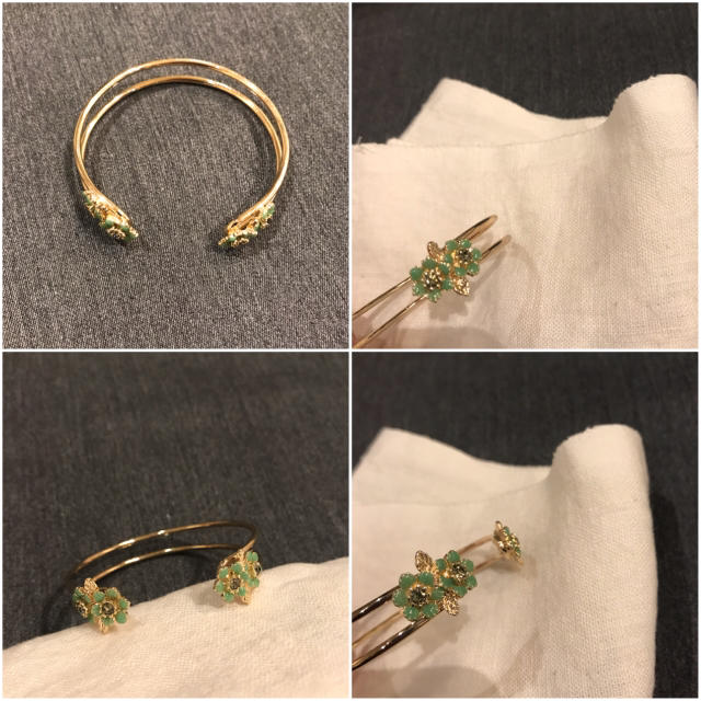 Anthropologie(アンソロポロジー)のアンソロポロジー 新品 お花が可愛いバングル anthropologie レディースのアクセサリー(ブレスレット/バングル)の商品写真