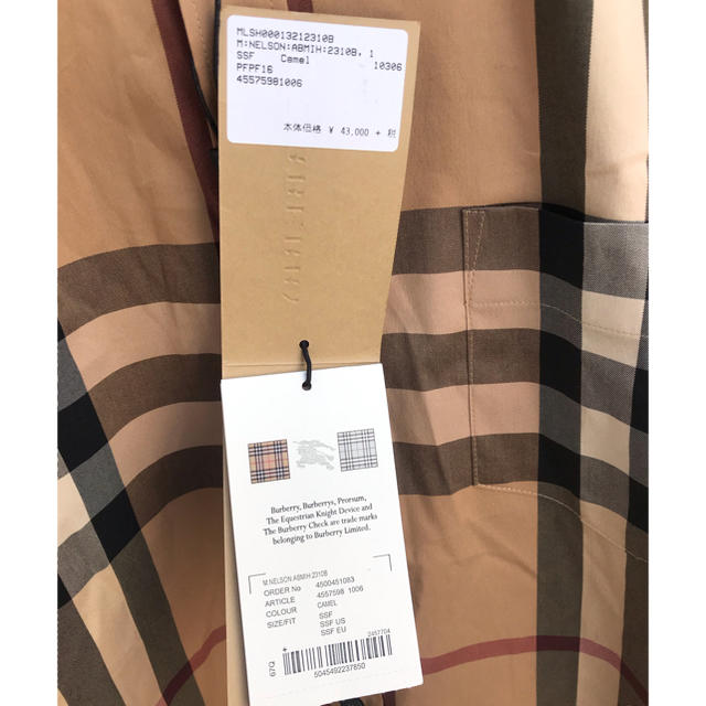 BURBERRY(バーバリー)の新品　バーバリー  シャツ メンズのトップス(シャツ)の商品写真