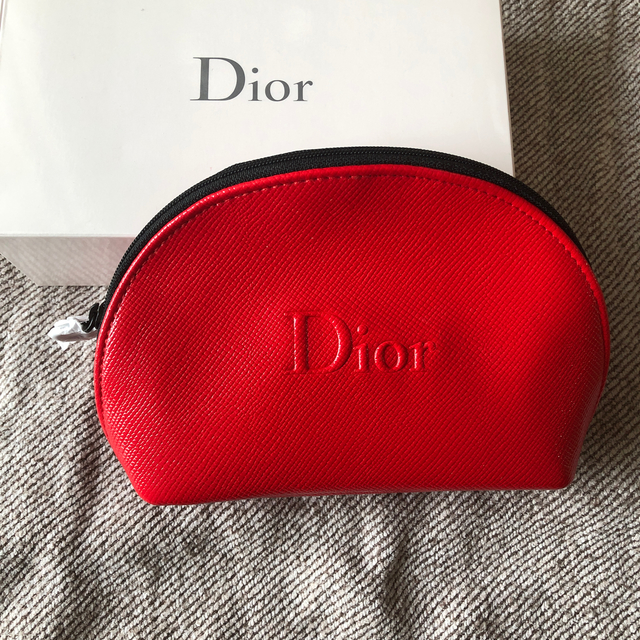 Dior(ディオール)のDior ディオール ノベルティ ポーチ レッド レディースのファッション小物(ポーチ)の商品写真