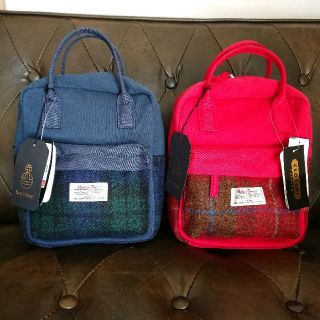 シマムラ(しまむら)の【新品】HarrisTweedリュック赤&紺セット(リュックサック)