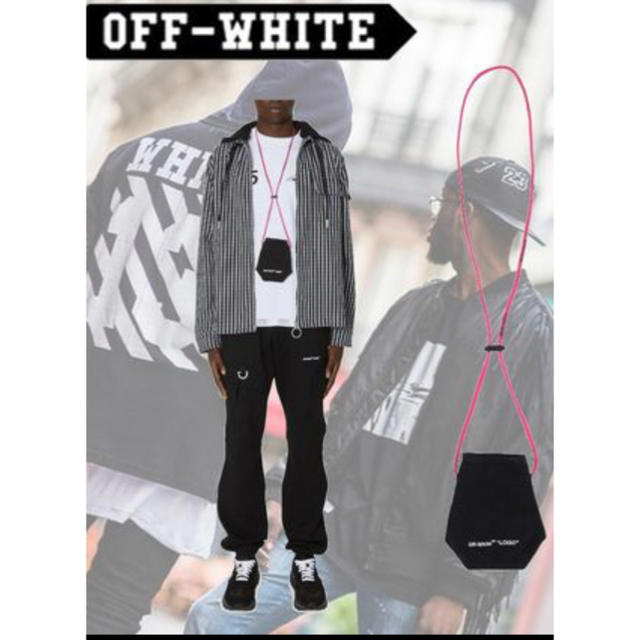 OFF-WHITE(オフホワイト)の美品 オフホワイト  コインポーチ サコッシュ メンズのバッグ(ショルダーバッグ)の商品写真