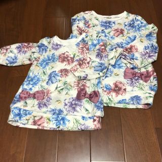 エニィファム(anyFAM)のエニィファム　花柄　トレーナー　90 110(Tシャツ/カットソー)