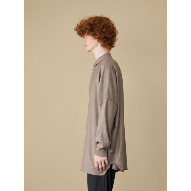 TROVE(トローヴ)のUNI WIDE SHIRT (NEW SPEC) / GRAY BEIGE メンズのトップス(シャツ)の商品写真