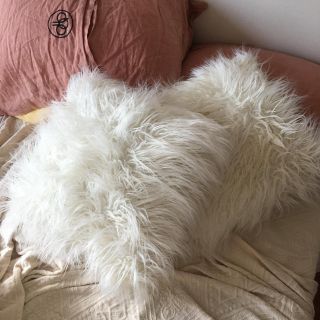 ザラホーム(ZARA HOME)のフェイクファークッション❁グアム購入(クッション)