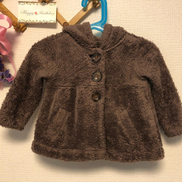 babyGAP(ベビーギャップ)のbaby gap ベビーギャップ アウター モコモコ 80 キッズ/ベビー/マタニティのベビー服(~85cm)(ジャケット/コート)の商品写真