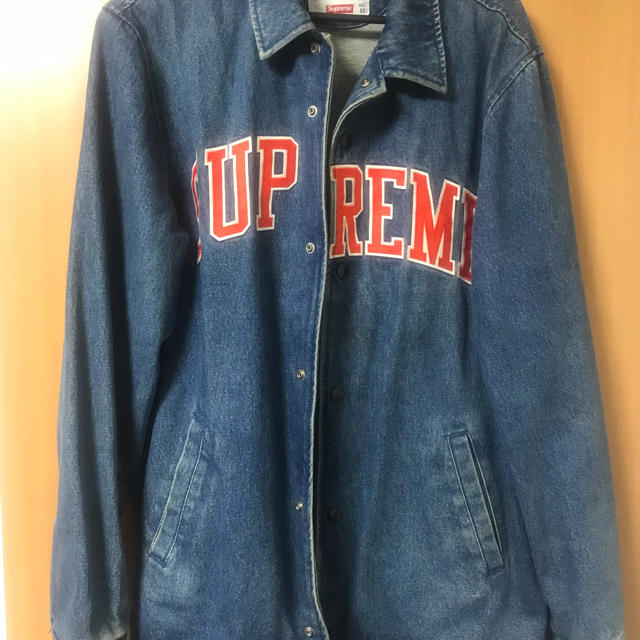 supreme 14ss denim デニム コーチジャケット アーチロゴメンズ