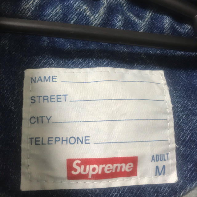 supreme シュプリーム 刺繍 デニムコーチジャケット 入手困難 14ss お