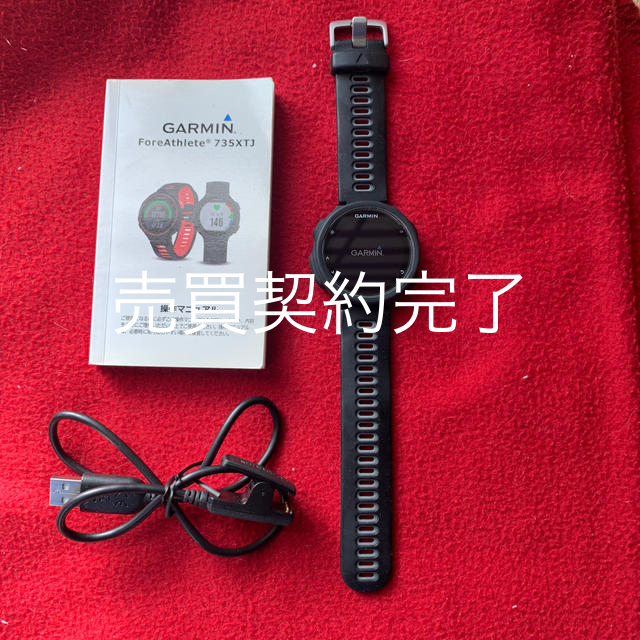 GARMIN(ガーミン)のgarmin  735XTJ  forathlete  付属品 は新品 チケットのスポーツ(ランニング/ジョギング)の商品写真