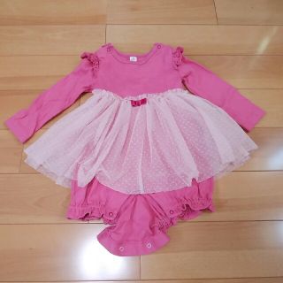 エフオーキッズ(F.O.KIDS)の美品！アプレレクール ロンパース ワンピース 長袖 80(ロンパース)