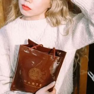 marte ロゴバッグ bag チョコレート