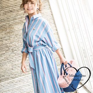 ドレスキャンプ(DRESSCAMP)の⑤⑥②AAA 宇野実彩子 コラボ dress camp ファー×デニムバッグ(トートバッグ)