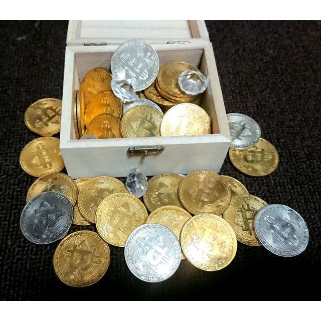【今大注目！】ビットコイン（ゴールド・シルバー）宝物箱（海賊・宝の山）