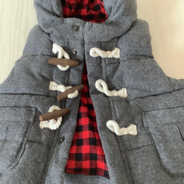 GAP(ギャップ)の極美品 ＊ ベビーギャップ ベスト ロンパース 0-6month キッズ/ベビー/マタニティのベビー服(~85cm)(ジャケット/コート)の商品写真