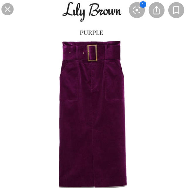 Lily Brown(リリーブラウン)のリリーブラウン コーデュロイスカート レディースのスカート(ロングスカート)の商品写真