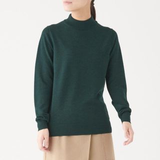 ムジルシリョウヒン(MUJI (無印良品))の首のチクチクをおさえた　洗える天竺編みハイネックセーター(ニット/セーター)