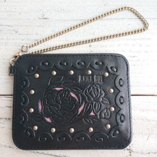 アナスイ(ANNA SUI)のANNA SUI☆カッティングレザーパスケース(パスケース/IDカードホルダー)