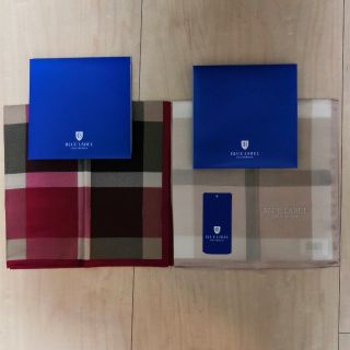 バーバリーブルーレーベル(BURBERRY BLUE LABEL)の新品送料込！三陽商会ブルーレーベルクレストブリッジ ハンカチ2枚 バーバリー(ハンカチ)