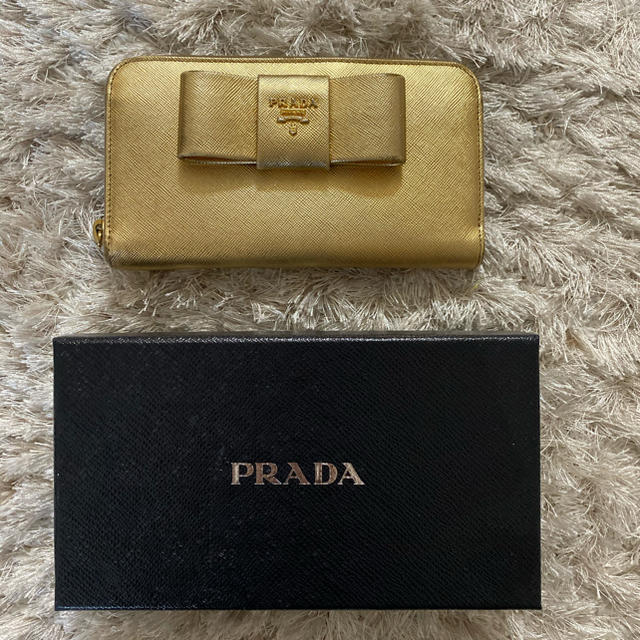 PRADA(プラダ)のPRADA レザーウォレット メンズのファッション小物(長財布)の商品写真