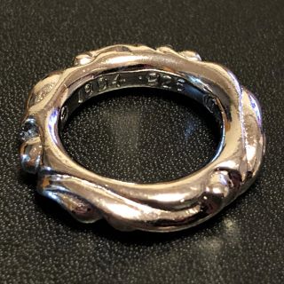 クロムハーツ(Chrome Hearts)のCHROMEHEARTS クロムハーツ スクロールバンドリング WGコーティング(リング(指輪))