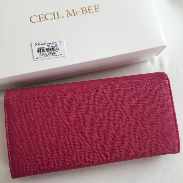 CECIL McBEE(セシルマクビー)の新品 セシルマクビー V金具 長財布 ウォレット ピンク系 レディースのファッション小物(財布)の商品写真