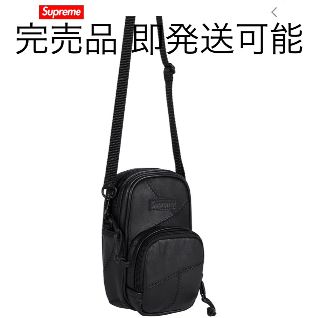 最新のデザイン Supreme - Supreme Patchwork 黒 Bag Shoulder Small ショルダーバッグ