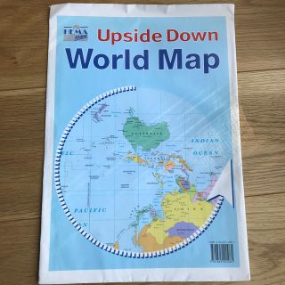 世界地図　UPSIDE DOWN(地図/旅行ガイド)