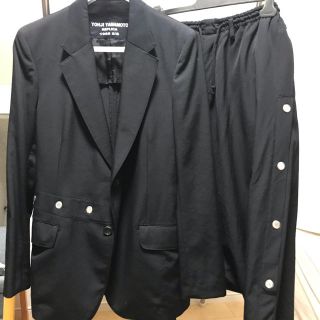 ヨウジヤマモト(Yohji Yamamoto)のアイレットギャバ  セットアップ(テーラードジャケット)