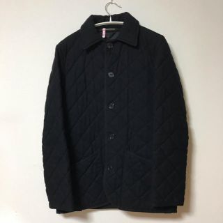 マッキントッシュ(MACKINTOSH)の英国製 マッキントッシュ ウールカシミア キルティングジャケット 黒 サイズ36(その他)