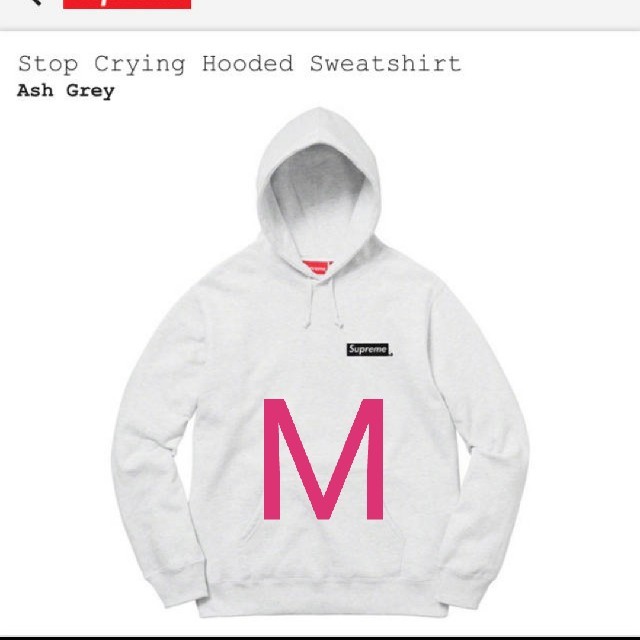 Supreme Stop Crying Hooded Sweatshirt