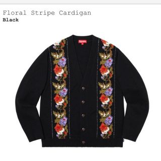 シュプリーム(Supreme)のsupreme Floral Stripe Cardigan Mサイズ  (カーディガン)