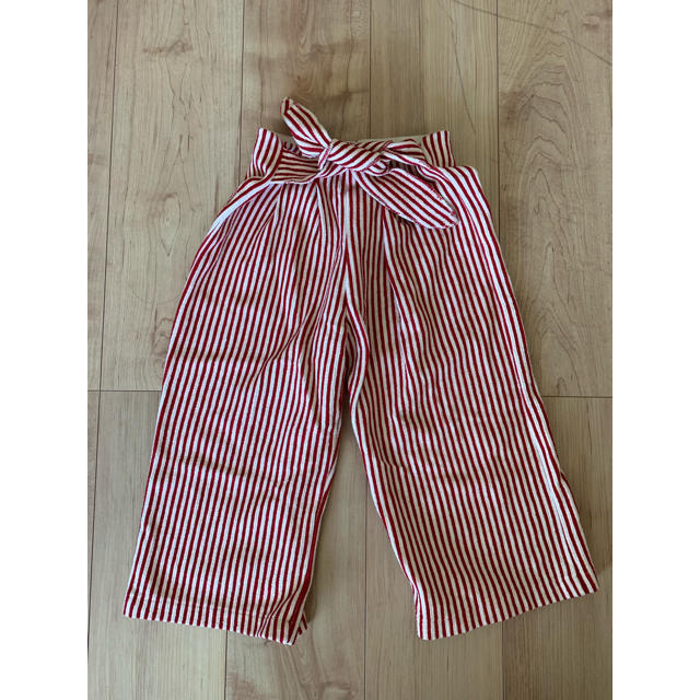 ZARA KIDS(ザラキッズ)のZARA kid's ストライプワイドパンツ キッズ/ベビー/マタニティのキッズ服女の子用(90cm~)(パンツ/スパッツ)の商品写真