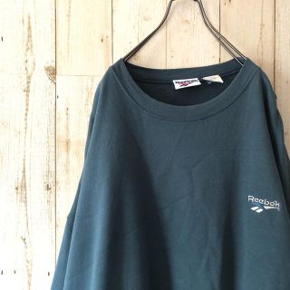 リーボック(Reebok)の激レア 90s ビックサイズ リーボック 刺繍 ロゴ スウェット XXL 古着(スウェット)