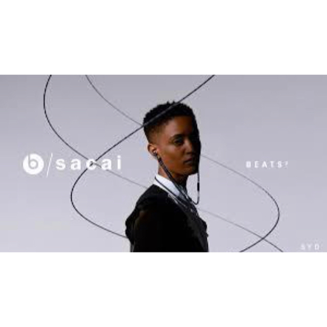 sacai(サカイ)の送込み　Beats X sacai Special Edition ブラック スマホ/家電/カメラのオーディオ機器(ヘッドフォン/イヤフォン)の商品写真