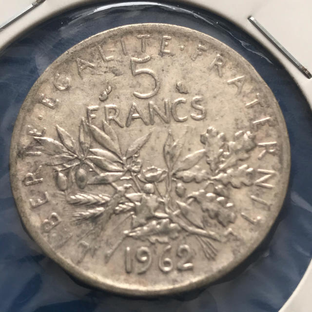 外国コイン フランス5フラン銀貨(種を蒔く人)1962の通販 by 浜名湖の主's shop｜ラクマ