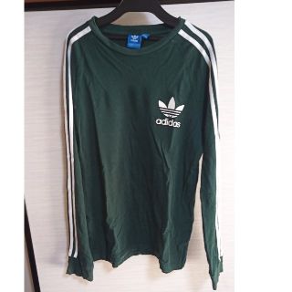 アディダス(adidas)のアディダスオリジナルス　長袖Tシャツ　Lサイズ　ディープグリーン(Tシャツ/カットソー(七分/長袖))