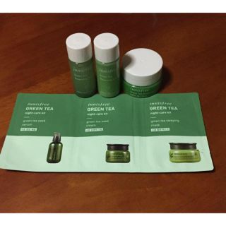 イニスフリー(Innisfree)の《新品》イニスフリー グリーンティー サンプルセット(サンプル/トライアルキット)