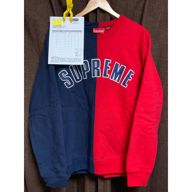 18aw Supreme Split Crewneck